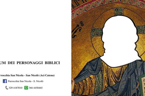Esempio di album di figurine con personaggi della Bibbia