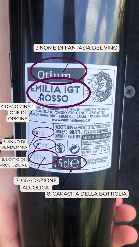 Etichetta del vino