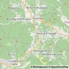Mappa storica della Valcuvia con evidenziato Cassano Valcuvia