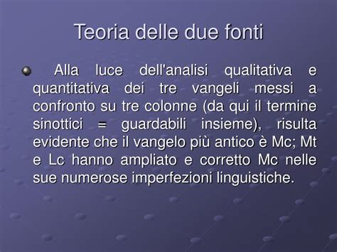 Schema che illustra la Teoria delle Due Fonti per i Vangeli Sinottici