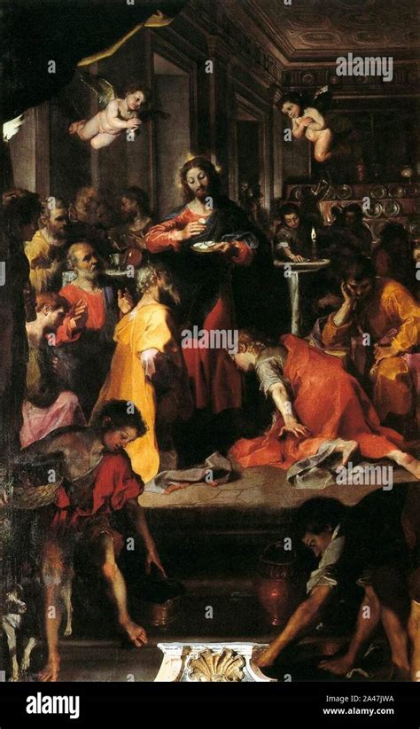 Illustrazione del Cenacolo con l'istituzione dell'Eucaristia