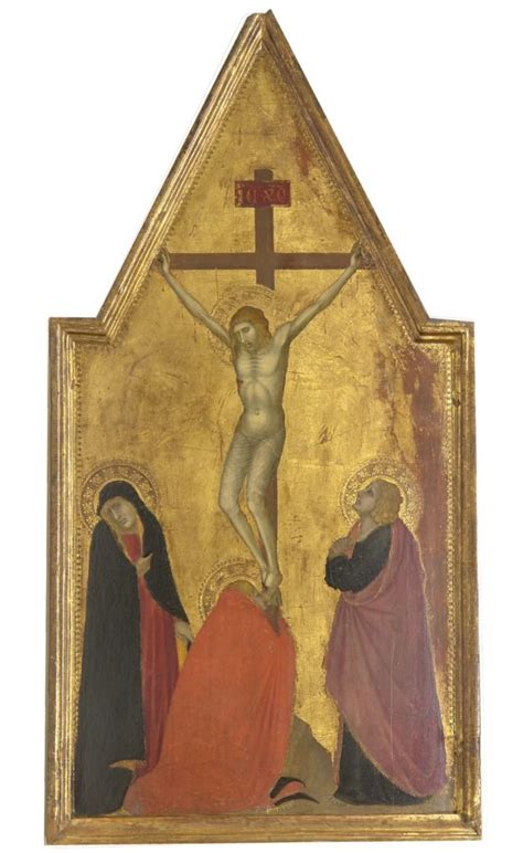 Crocifissione cuspidata di Pietro Lorenzetti (Siena, Pinacoteca Nazionale).