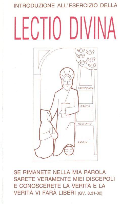 Schema grafico che illustra i passaggi della lectio divina secondo il metodo di Martini