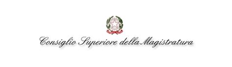 Logo del Consiglio Superiore della Magistratura.