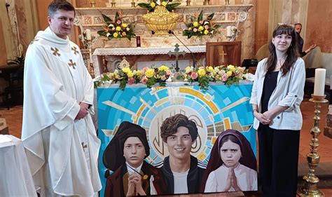 Scena dell'apparizione della Madonna ai pastorelli Donato e Cornelia