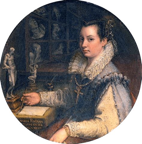 Autoritratto di Lavinia Fontana, 1577, per introdurre l'artista e la sua epoca