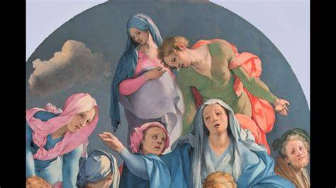 Dettaglio della Madonna nel Trasporto di Cristo di Pontormo
