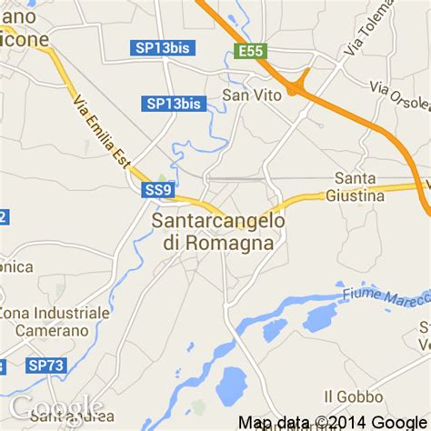 Mappa di Santarcangelo di Romagna con indicazioni dei luoghi del Festival e punti di interesse