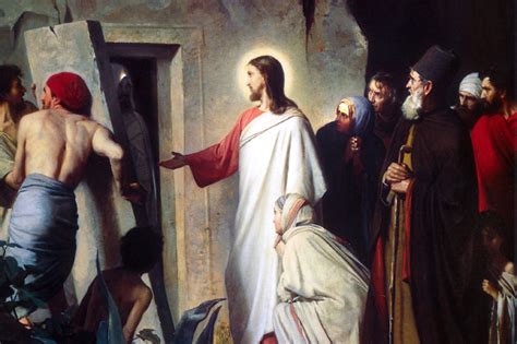 Gesù decide di tornare in Giudea dopo la morte di Lazzaro, con i discepoli che esprimono preoccupazione. Tommaso li esorta a seguirlo, preparati anche a morire con lui.