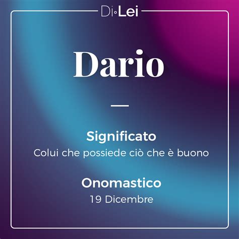 Infografica sull'etimologia del nome Dario