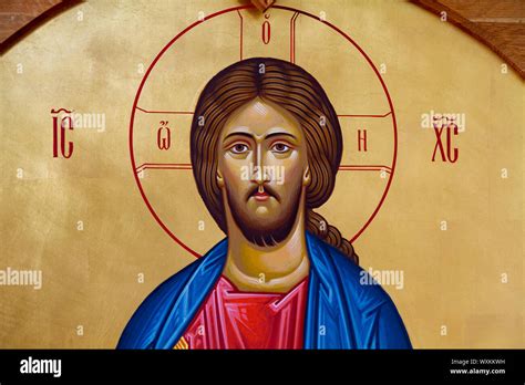Icona del Cristo Pantocratore con simboli della Passione