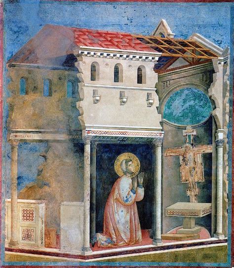 Affresco di Giotto raffigurante San Francesco davanti al Crocifisso parlante di San Damiano