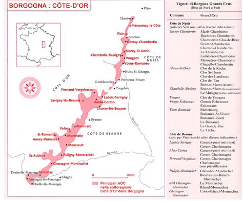 Mappa storica dei vigneti della Borgogna gestiti dai monaci cistercensi