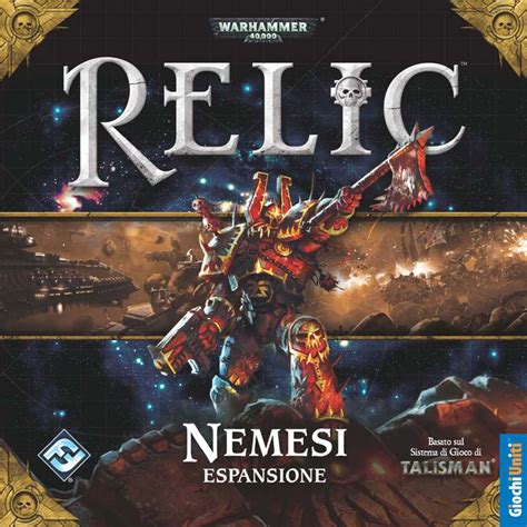 Copertina del gioco da tavolo Relic con eroi di Warhammer 40.000
