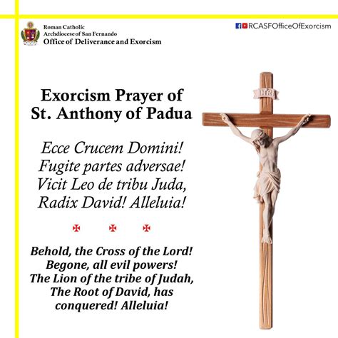 Infographic or diagram illustrating the difference between exorcism and prayer of liberation