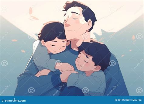 Immagine che illustra Dio Padre che accoglie e abbraccia l'umanità
