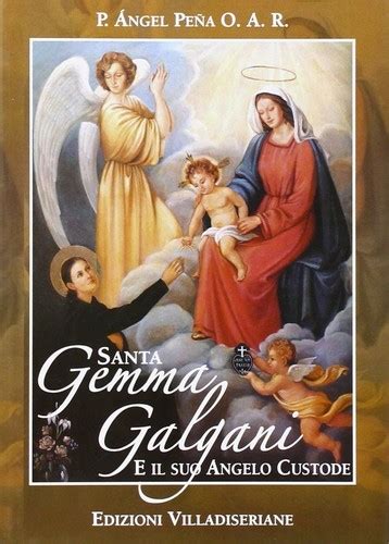 Rappresentazione artistica di Santa Gemma Galgani con il suo angelo custode