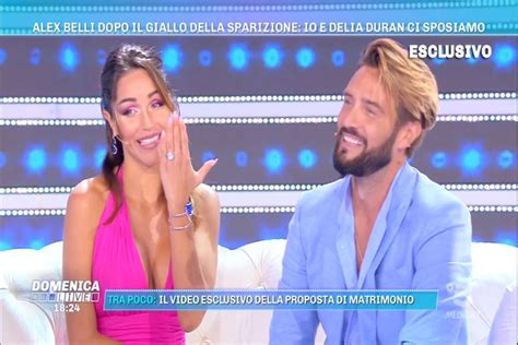 Alex Belli e Delia Duran in un momento di coppia