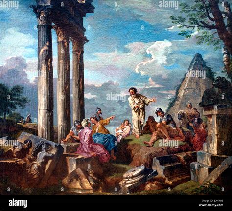 Rappresentazione di San Paolo che predica il Vangelo