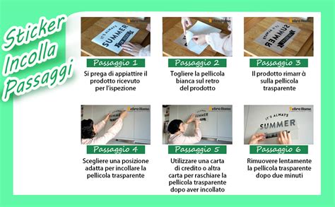 infografica dettagliata sul processo di applicazione degli adesivi murali