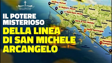 Mappa delle principali apparizioni dell'Arcangelo Michele