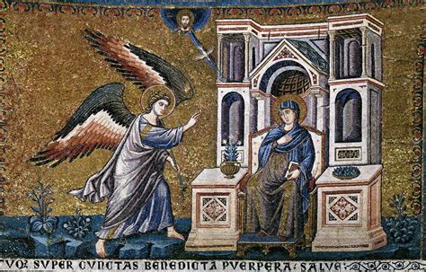 Mosaico dell'Annunciazione di Pietro Cavallini in Santa Maria in Trastevere