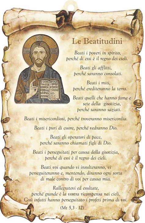 Rappresentazione artistica delle Beatitudini in un contesto moderno