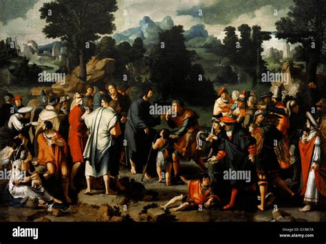 Quadro di Lucas van Leyden: Cristo guarisce il cieco