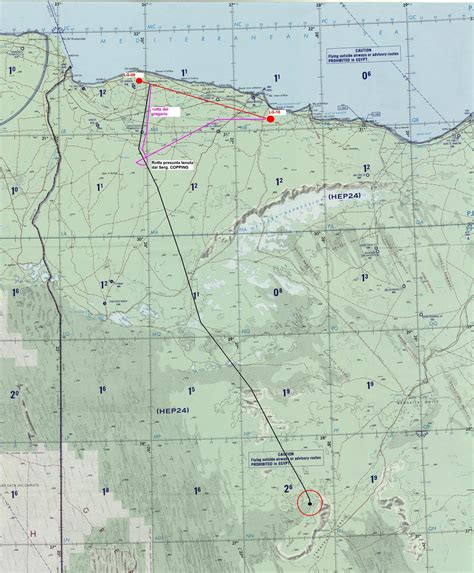 Mappa della zona del ritrovamento dell'Eremo di Loreto