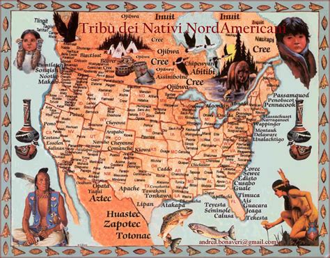 Mappa delle tribù native americane nella Nuova Inghilterra prima della colonizzazione
