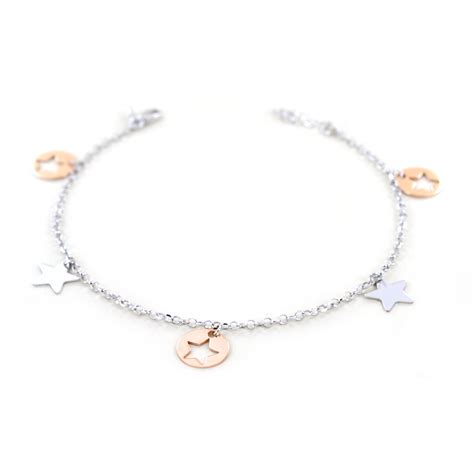 bracciali in oro per ragazza, con charms