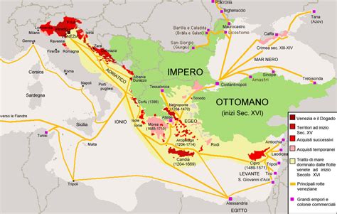 Mappa delle rotte commerciali e della posizione di Praeneste nel Lazio antico