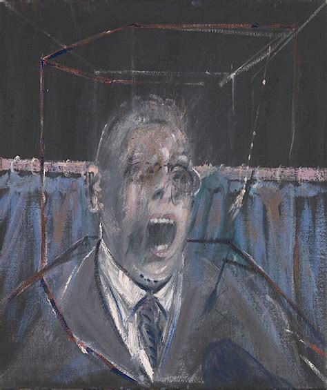 Ritratto fotografico di Francis Bacon nel suo studio