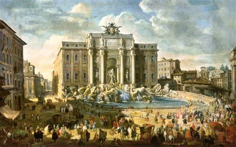 Veduta di Roma nel periodo barocco