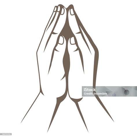 illustrazione di una vita benedetta o mani in preghiera