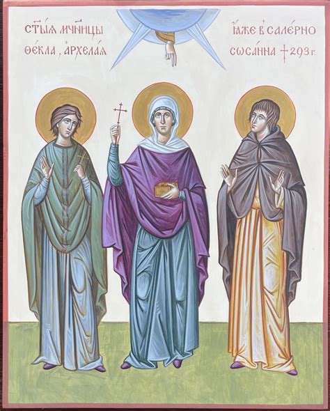 Iconografia delle Sante Eufemia e Tecla, martiri
