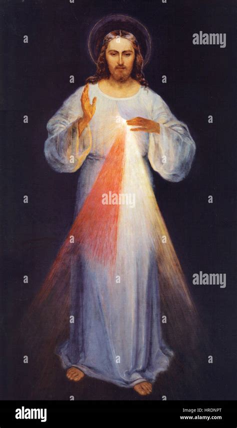 Foto attuale del quadro della Divina Misericordia di Eugeniusz Kazimirowski a Vilnius