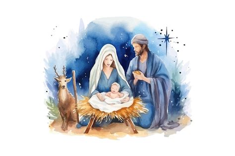 illustrazione di presepe tradizionale