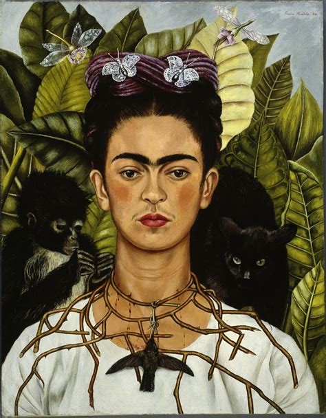 Autoritratto con collana di spine di Frida Kahlo (1940)