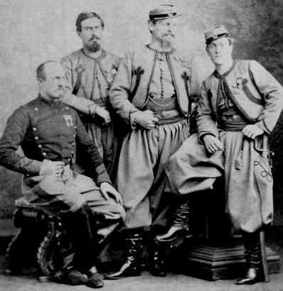 Infanteria di Zuavi Pontifici in uniforme