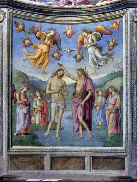 Luca Signorelli, Battesimo di Cristo: un dialogo tra stili diversi