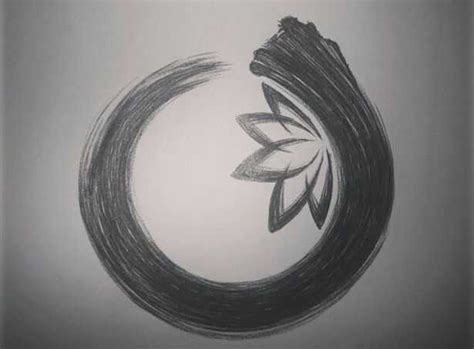 Disegno dell'Enso, cerchio buddhista zen