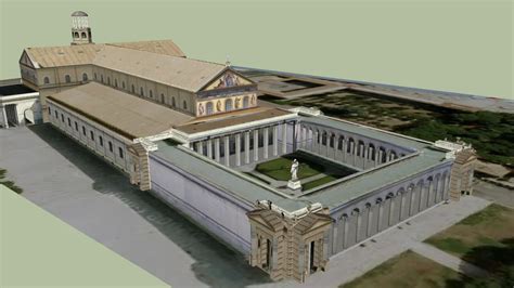 Ricostruzione planimetrica dell'antica Basilica di Sant'Alessandro fuori le mura e la colonna commemorativa