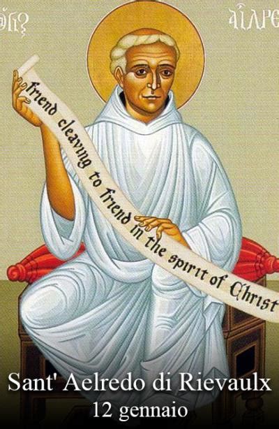 Ritratto di Aelredo di Rievaulx, monaco cistercense, in abiti monastici