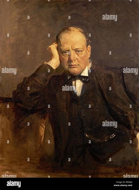 Foto del celebre dipinto di Winston Churchill