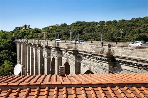 Rappresentazione del Ponte di Ariccia progettato da Giuseppe Bertolini