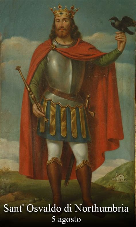 Icona o affresco di San Osvaldo di Northumbria