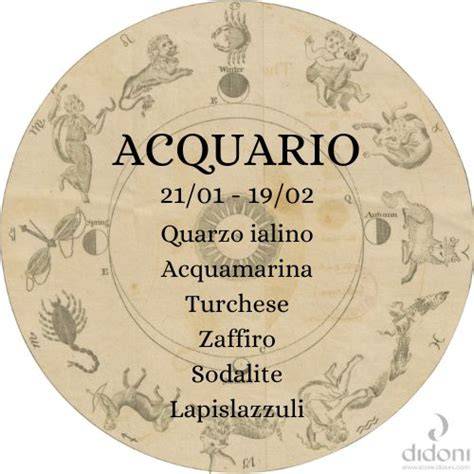 composizione di simboli: segno zodiacale Acquario, colore rosso, pietra rubino, numero 2