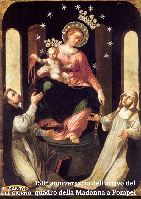 Icona della Madonna del Rosario con Bartolo Longo