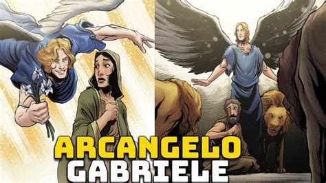 Una rappresentazione artistica dell'Arcangelo Gabriele in volo